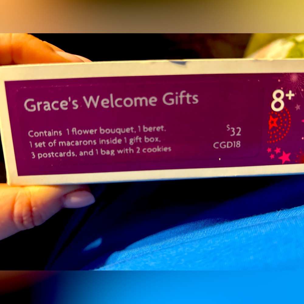 NIB American Girl Retired GOTY Grace's Welcome Gifts Set